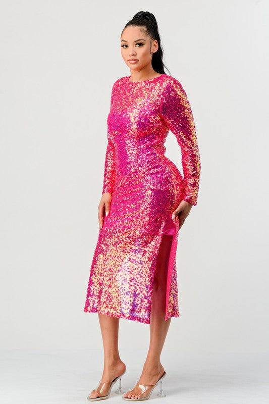 SEQUIN GLAMOUR MAXII DRESS