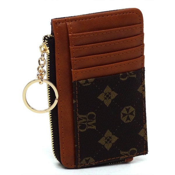 CM Monogram Card Holder Keychain Wallet