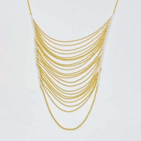 Arched Chain Drop Necklace