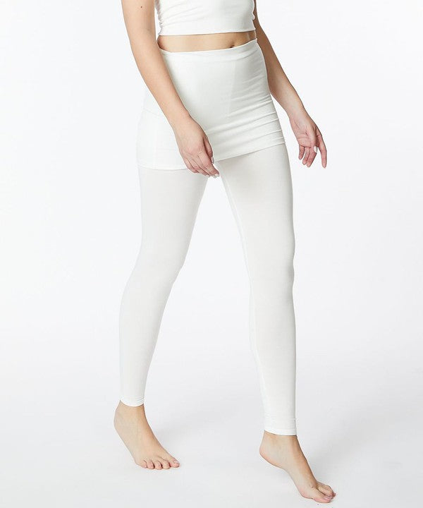 BAMBOO PRE WASHED One Piece Skirted Legging