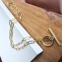 Luxe Paperclip Chain Necklace 20in