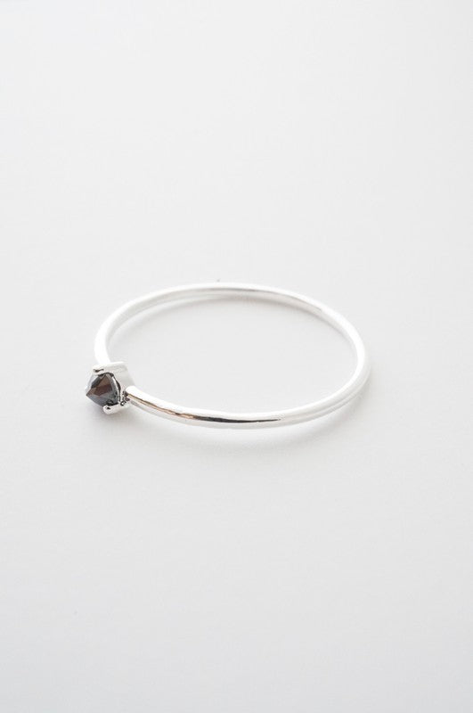Iron Ore Point Solitaire Ring