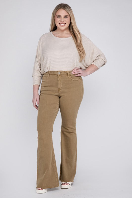 Plus Size High Rise Super Flare Jeans