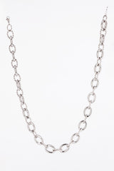 Bold chain necklace   silver