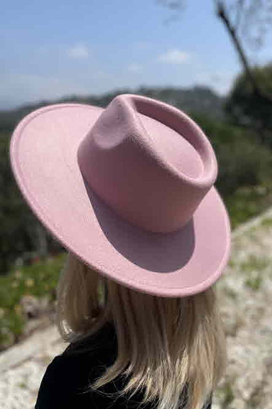 Flat Brim Fedora Fashion Hat For Kids