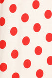 Polka dot print, loose fit cardigan