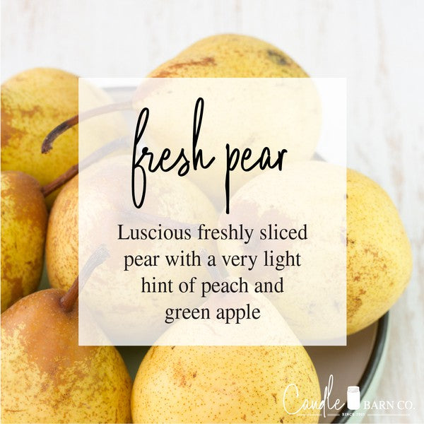 Fresh Pear 8oz Mason Pure Soy Candle