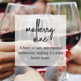 Mulberry Wine 8oz Mason Pure Soy Candle