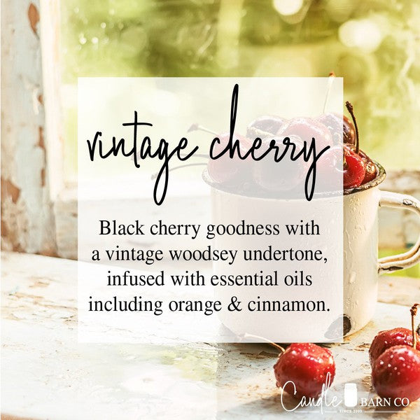 Vintage Cherry  8oz Mason Pure Soy Candle