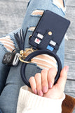 Key Ring Wallet Bracelet ID Zip Up