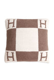 Luxury Soft H Initial Cushion Cover