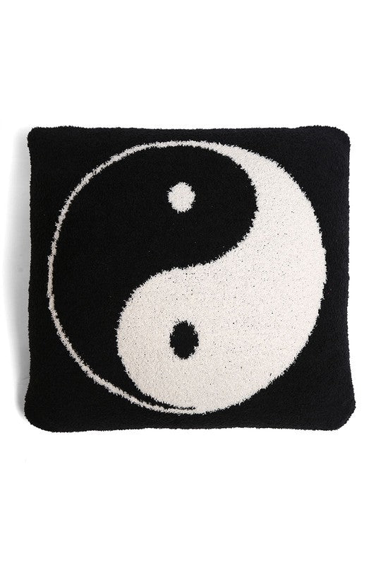 Luxury Soft Yin Yang Print Cushion Cover