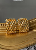 Gold plated special design stud earring