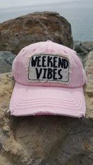 WEEKEND VIBES Embroidery Strapback - Arcade Attire 