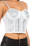 PARTY DRESS TOP WITH RHINESTONES