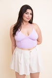 Plus Size Ruched Bralette
